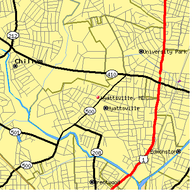 Hyattsville map