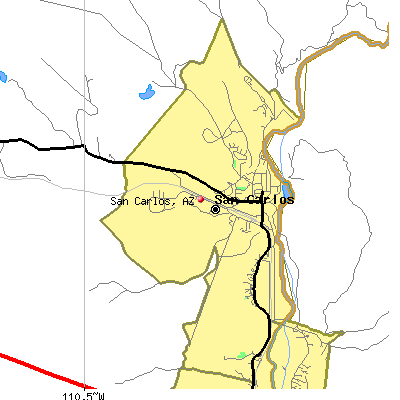 San Carlos map