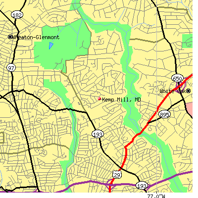 Kemp Mill map