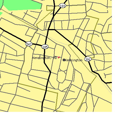 Kensington map