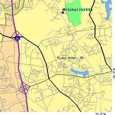 Lake Arbor map