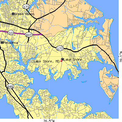 Lake Shore map