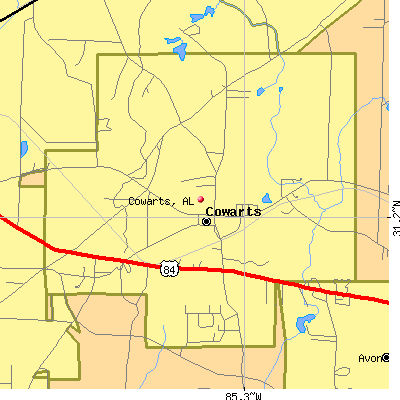 Cowarts map