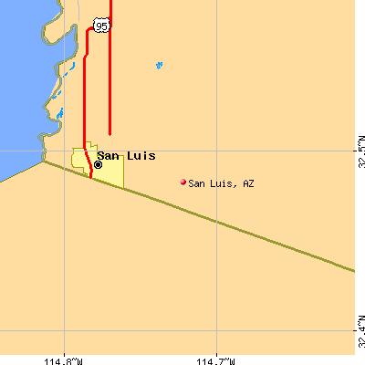 San Luis map