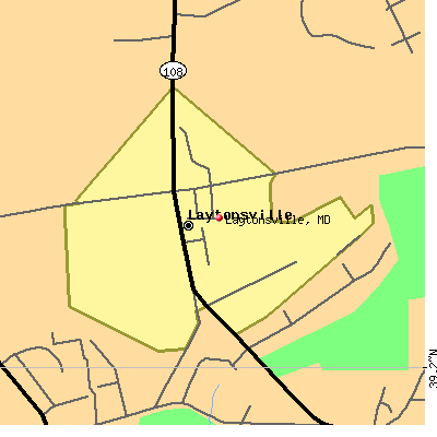 Laytonsville map