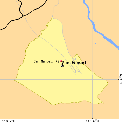 San Manuel map