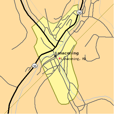 Lonaconing map