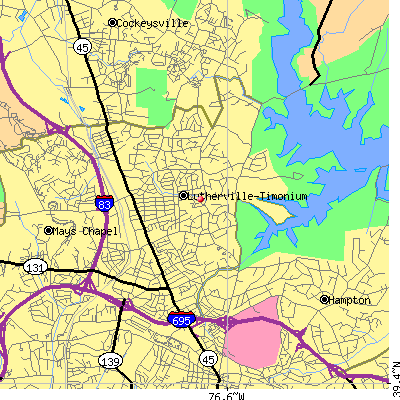 Lutherville-Timonium map