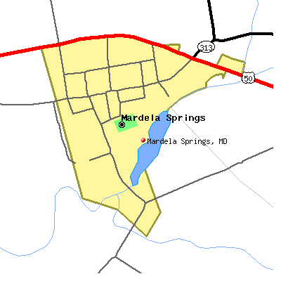 Mardela Springs map
