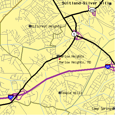 Marlow Heights map