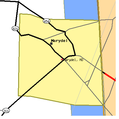 Marydel map