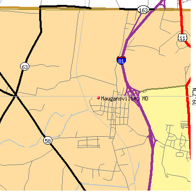 Maugansville map