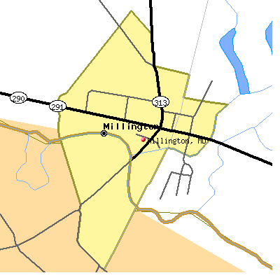 Millington map
