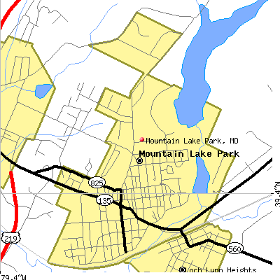 Mountain Lake Park map