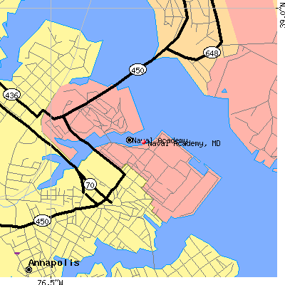Naval Academy map