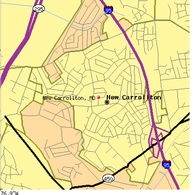 New Carrollton map