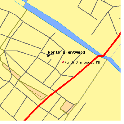 North Brentwood map