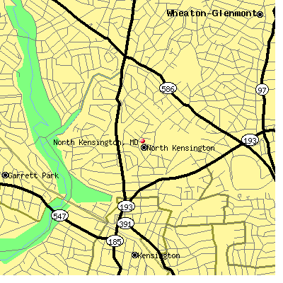North Kensington map