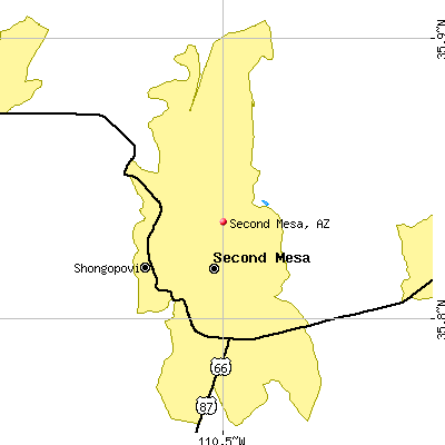 Second Mesa map