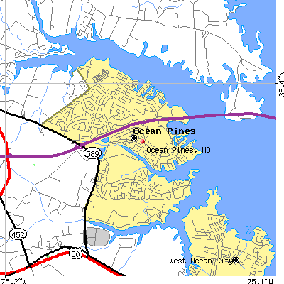 Ocean Pines map