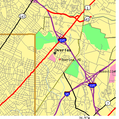 Overlea map