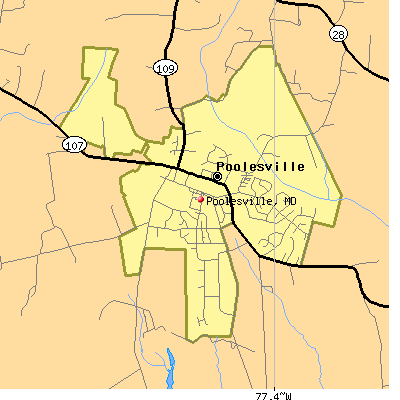 Poolesville map