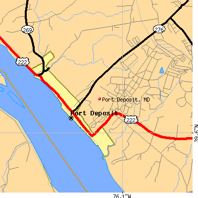 Port Deposit map