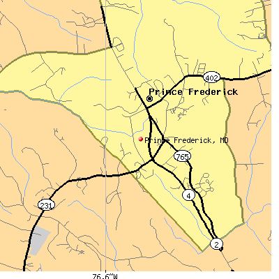 Prince Frederick map