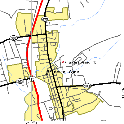 Princess Anne map