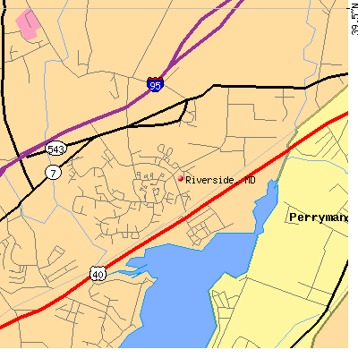 Riverside map