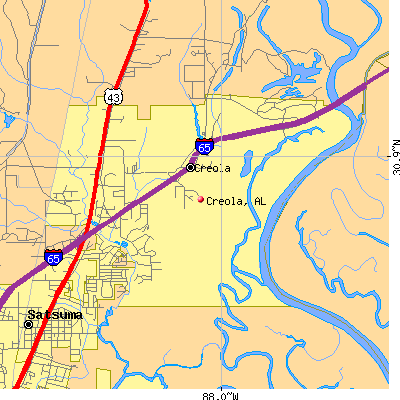 Creola map