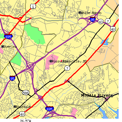 Rossville map