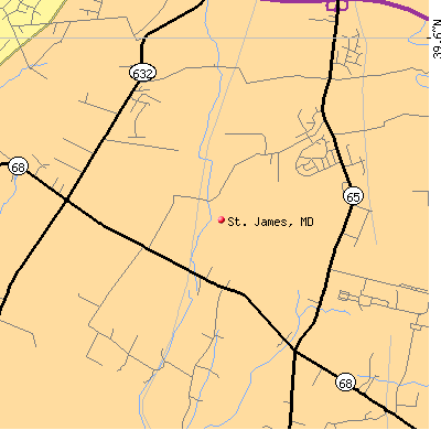 St. James map