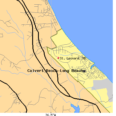 St. Leonard map