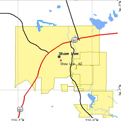 Show Low map