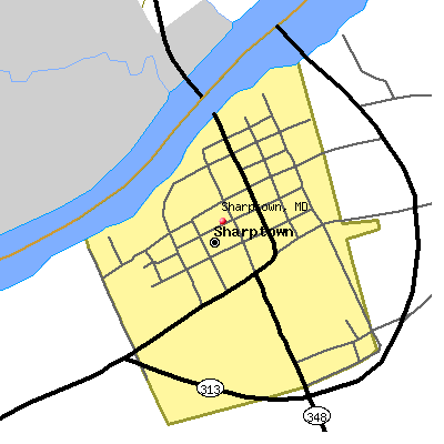 Sharptown map