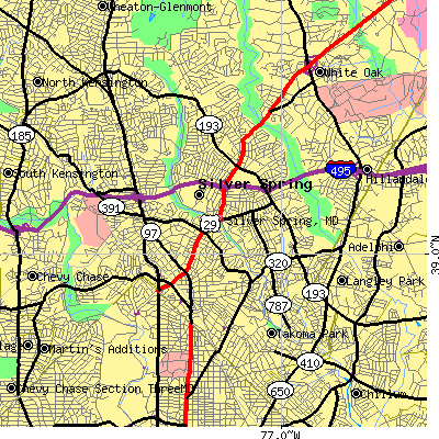Silver Spring map