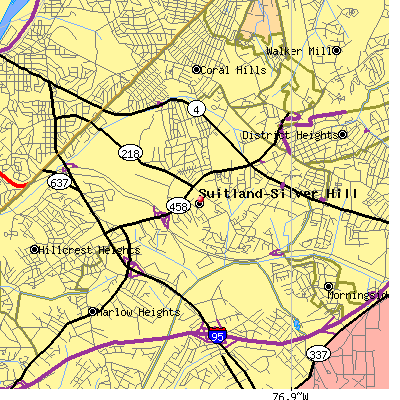 Suitland-Silver Hill map