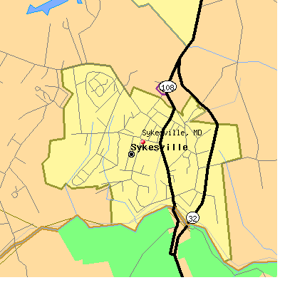 Sykesville map
