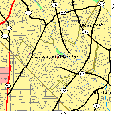 Takoma Park map