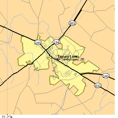 Taneytown map