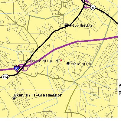 Temple Hills map