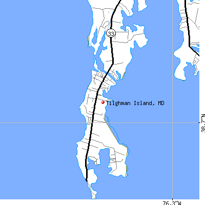 Tilghman Island map
