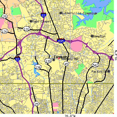 Towson map