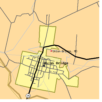 Union Bridge map