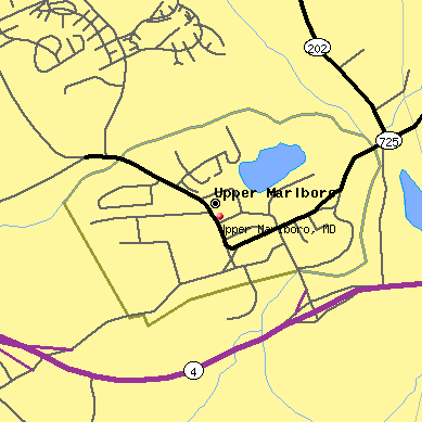Upper Marlboro map