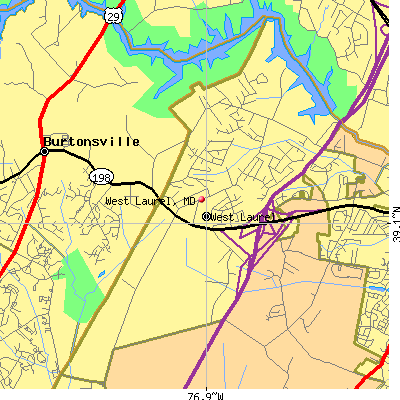 West Laurel map
