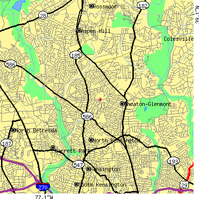 Wheaton-Glenmont map