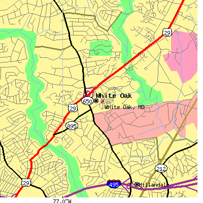 White Oak map