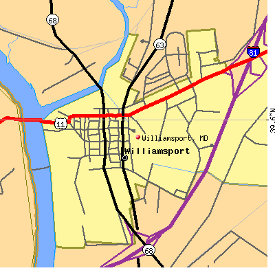 Williamsport map